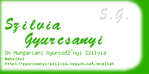 szilvia gyurcsanyi business card